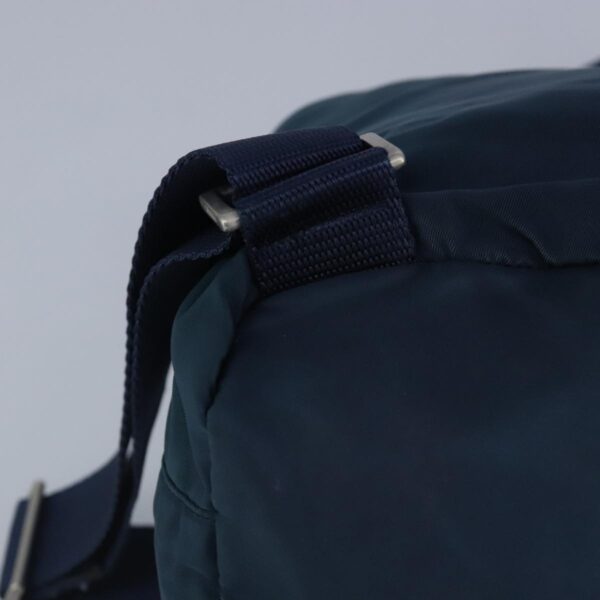 PRADA Backpack Nylon Blue Silver  97831