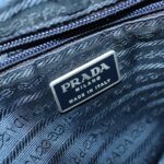 PRADA Backpack Nylon Blue Silver  97831