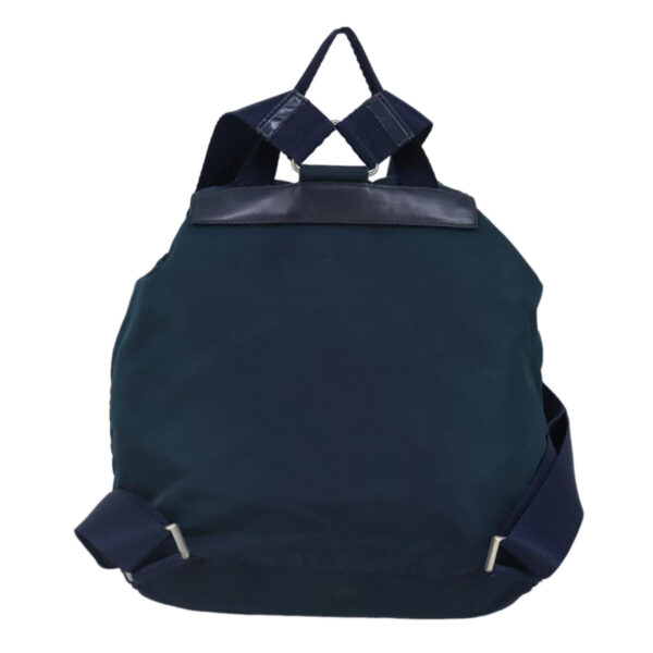 PRADA Backpack Nylon Blue Silver  97831