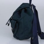 PRADA Backpack Nylon Blue Silver  97831