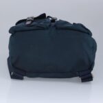 PRADA Backpack Nylon Blue Silver  97831