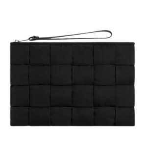 Bottega Veneta Cassette Small Flat Clutch Bag Black