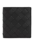 Bottega Veneta Intrecciato Slim Half Wallet Black