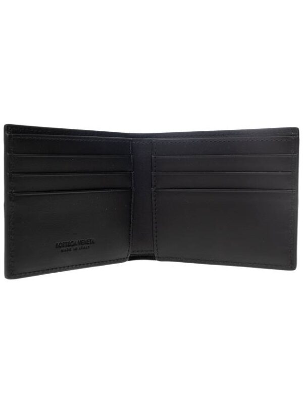 Bottega Veneta Intrecciato Cassette Half Wallet Black