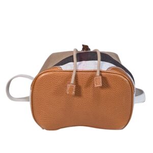 Burberry-Beige-Signature-Plaid-Woven-Canvas-Drawstring-Mini-Backpack-2