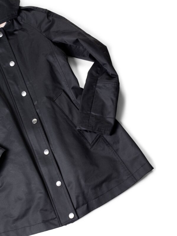 Burberry Brit Hooded Nova Check Wool Lined Coat Black