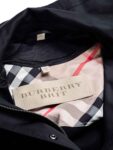 Burberry Brit Hooded Nova Check Wool Lined Coat Black