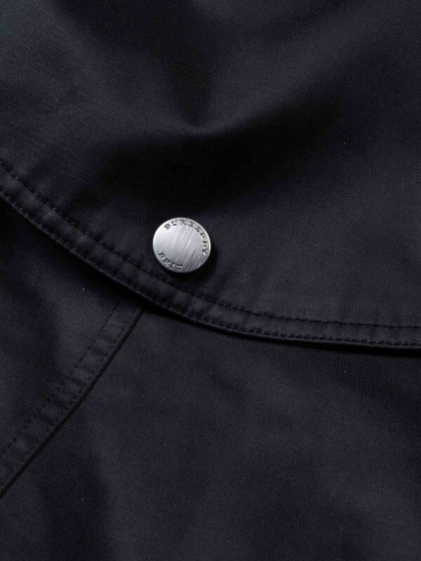 Burberry Brit Hooded Nova Check Wool Lined Coat Black