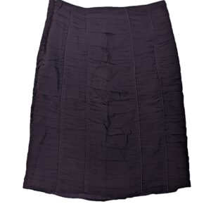 Burberry-Brown-Ruched-Silk-Blend-Pencil-SkirtSz-4-2
