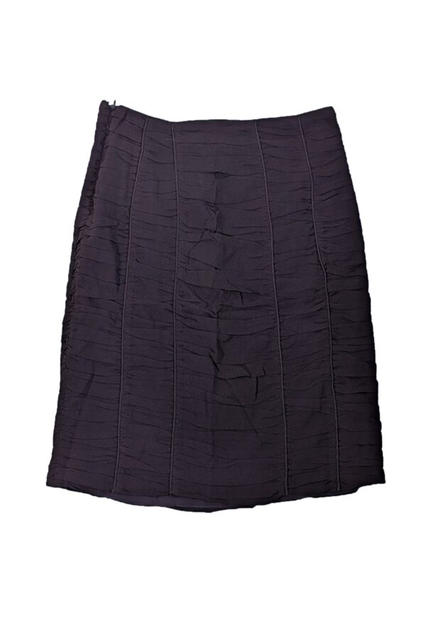 Burberry - Brown Ruched Silk Blend Pencil SkirtSz 4