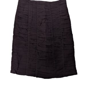 Burberry - Brown Ruched Silk Blend Pencil SkirtSz 4