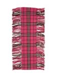 Burberry Cashmere Check Scarf Pink