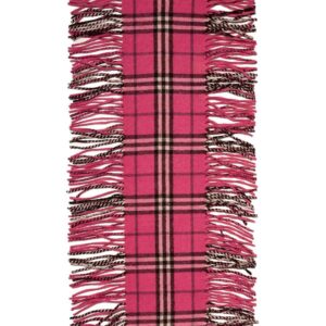 Burberry Cashmere Check Scarf Pink