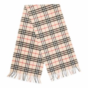 Burberry-Cashmere-House-Check-Fringe-Scarf-Brown-2