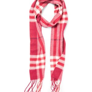 Burberry-Cashmere-House-Check-Narrow-Scarf-Red-2