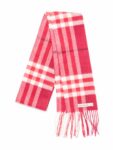 Burberry Cashmere House Check Narrow Scarf Red