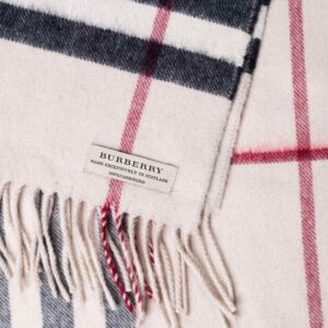 Burberry Cashmere Nova Check Scarf Beige