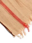 Burberry Cashmere Silk House Check Wide Scarf Brown