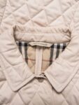Burberry Check Lined Quilted Utility Jacket Beige