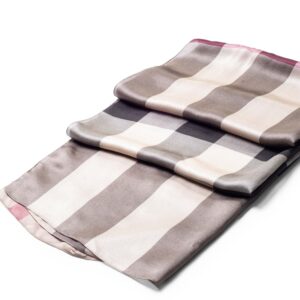 Burberry Check Silk Scarf Multicolor