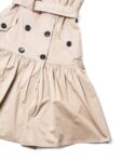 Burberry Cotton Belted Trench A-line Dress Beige