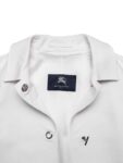 Burberry Cotton Gabardine Raincoat White