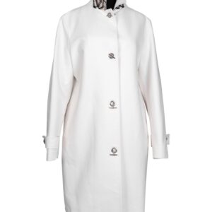 Burberry Cotton Gabardine Raincoat White