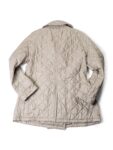 Burberry Double Breasted Quilted Nova Check Coat Beige