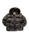 Burberry Fur Collar Oversized Puffer Down Jacket Black