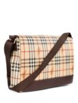 Burberry Haymarket Check Messenger Bag Beige