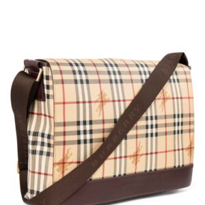 Burberry Haymarket Check Messenger Bag Beige