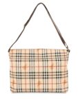 Burberry Haymarket Check Messenger Bag Beige