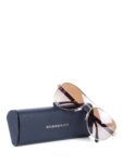 Burberry Honey Check Gradient Aviator Sunglasses Brown Gold