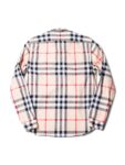 Burberry House Check Cotton Collared Button Up Boyfriend Shirt Beige