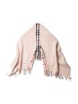 Burberry House Check Reversible Wool Poncho Beige