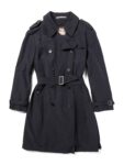 Burberry House Check Wool Lined Trench Coat Black