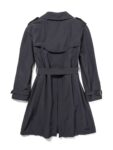 Burberry House Check Wool Lined Trench Coat Black