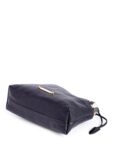 Burberry Leather House Check Bucket Messenger Bag Black