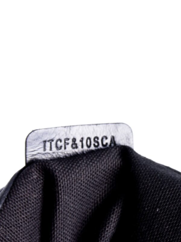 Burberry Leather House Check Bucket Messenger Bag Black