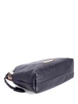 Burberry Leather House Check Bucket Messenger Bag Black