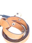 Burberry Leather Studded Belt Brown