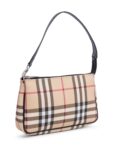 Burberry Logo House Check Pochette Beige Black