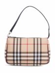 Burberry Logo House Check Pochette Beige Black