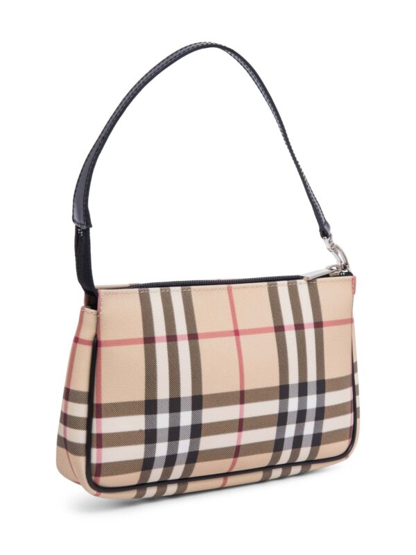 Burberry Logo House Check Pochette Beige Black