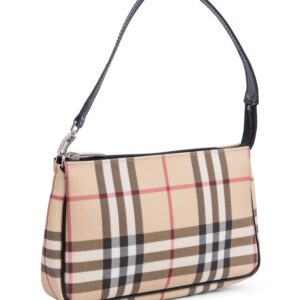 Burberry Logo House Check Pochette Beige Black