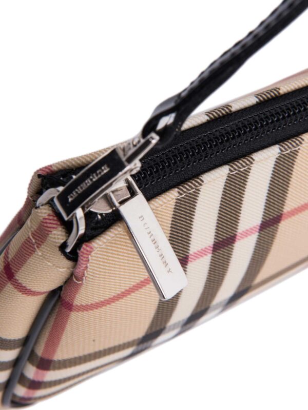 Burberry Logo House Check Pochette Beige Black