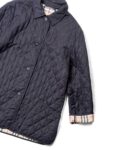Burberry Logo Nova Check Quilted Jacket Black Beige