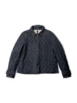 Burberry Logo Quilted Nova Check Buckle Jacket Black