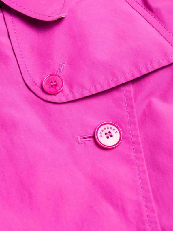 Burberry Nova Check Belted Trench Coat Hot Pink