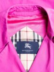 Burberry Nova Check Belted Trench Coat Hot Pink